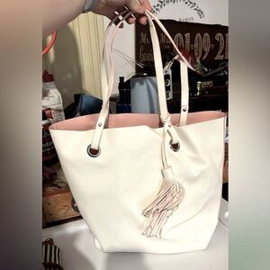 White and Pink Ralph Lauren Tote